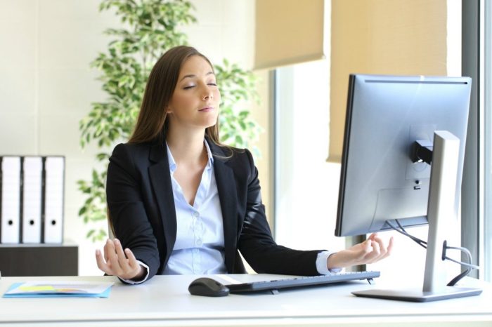 Work meditation meditate stress productivity infographic increase lower ways quick easy will